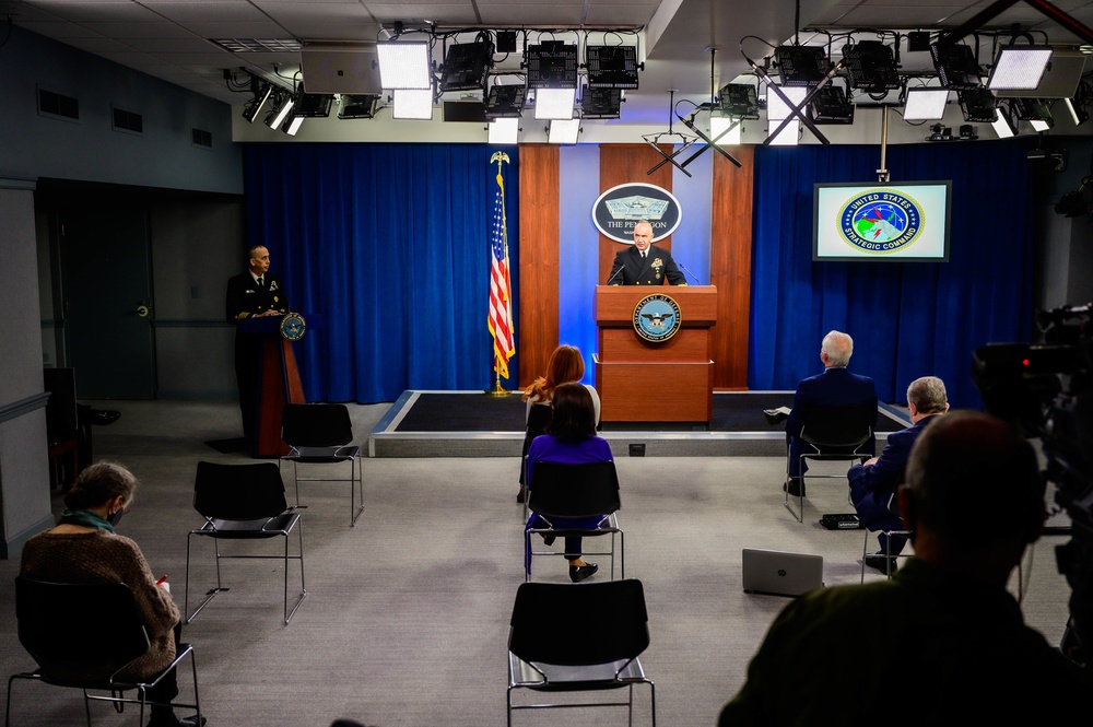 US Strategic Command holds press briefing