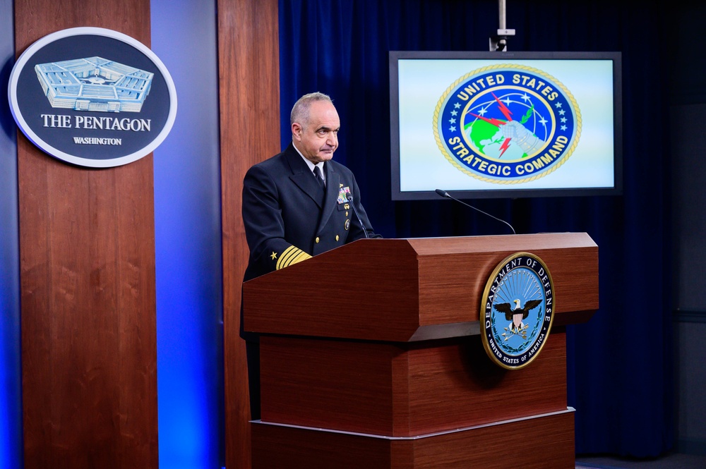 US Strategic Command holds press briefing