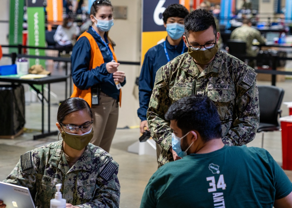 Sailors continue enduring vaccination support in Boston