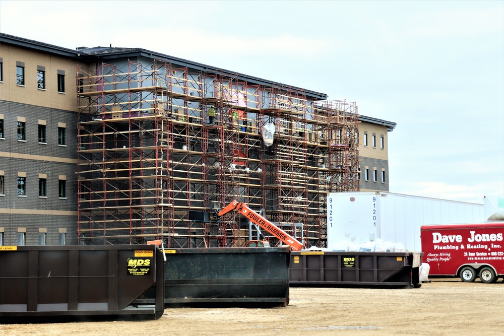 First Fort McCoy transient training barracks construction project surpasses 80 percent complete