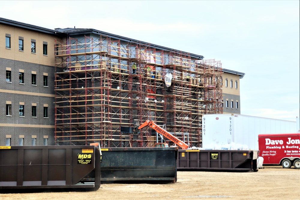 First Fort McCoy transient training barracks construction project surpasses 80 percent complete