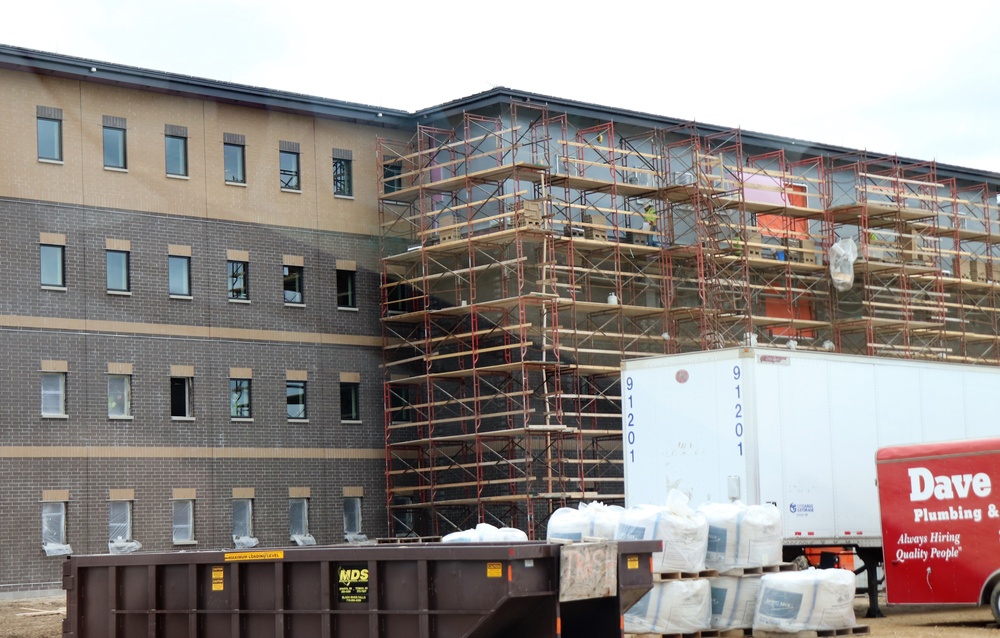 First Fort McCoy transient training barracks construction project surpasses 80 percent complete