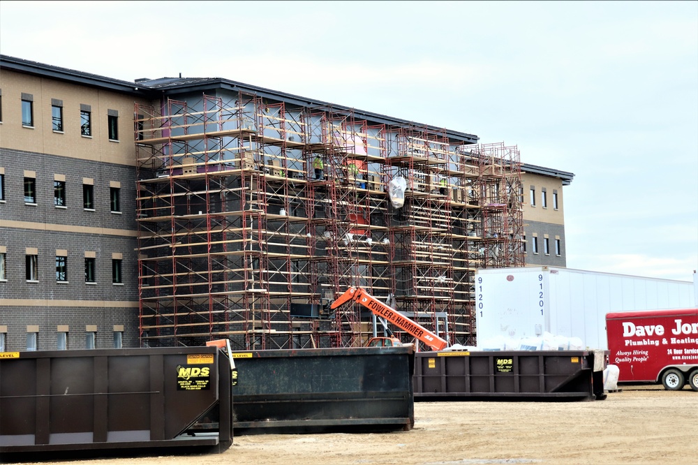 First Fort McCoy transient training barracks construction project surpasses 80 percent complete