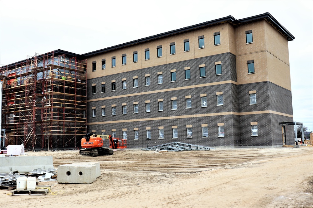 First Fort McCoy transient training barracks construction project surpasses 80 percent complete
