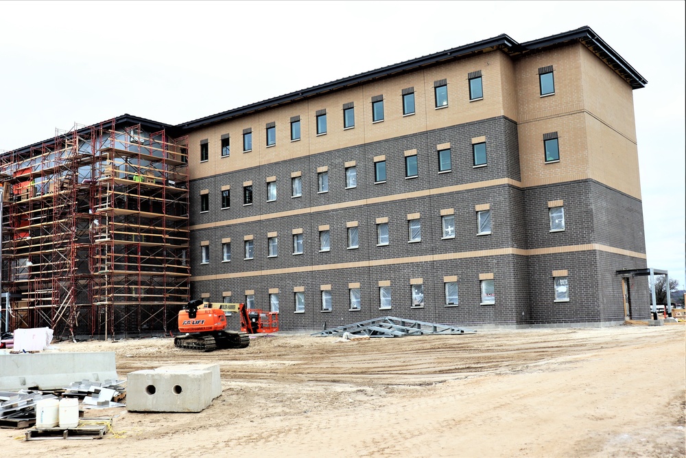 First Fort McCoy transient training barracks construction project surpasses 80 percent complete