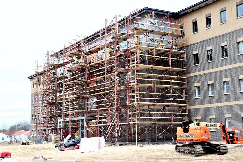 First Fort McCoy transient training barracks construction project surpasses 80 percent complete