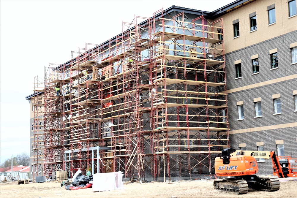 First Fort McCoy transient training barracks construction project surpasses 80 percent complete