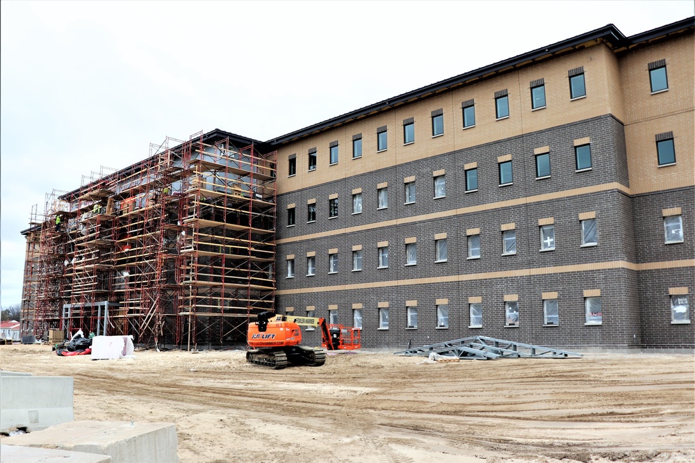 First Fort McCoy transient training barracks construction project surpasses 80 percent complete