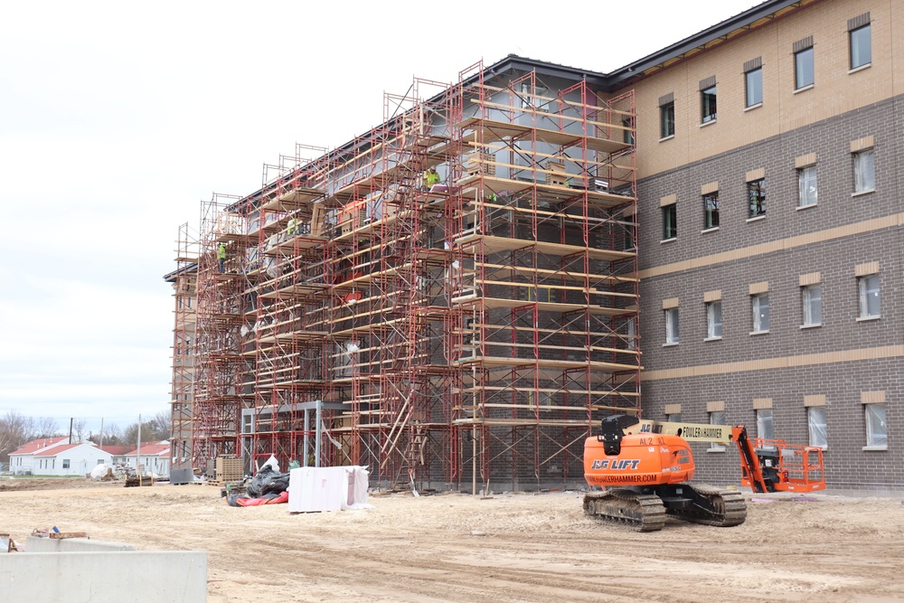 First Fort McCoy transient training barracks construction project surpasses 80 percent complete