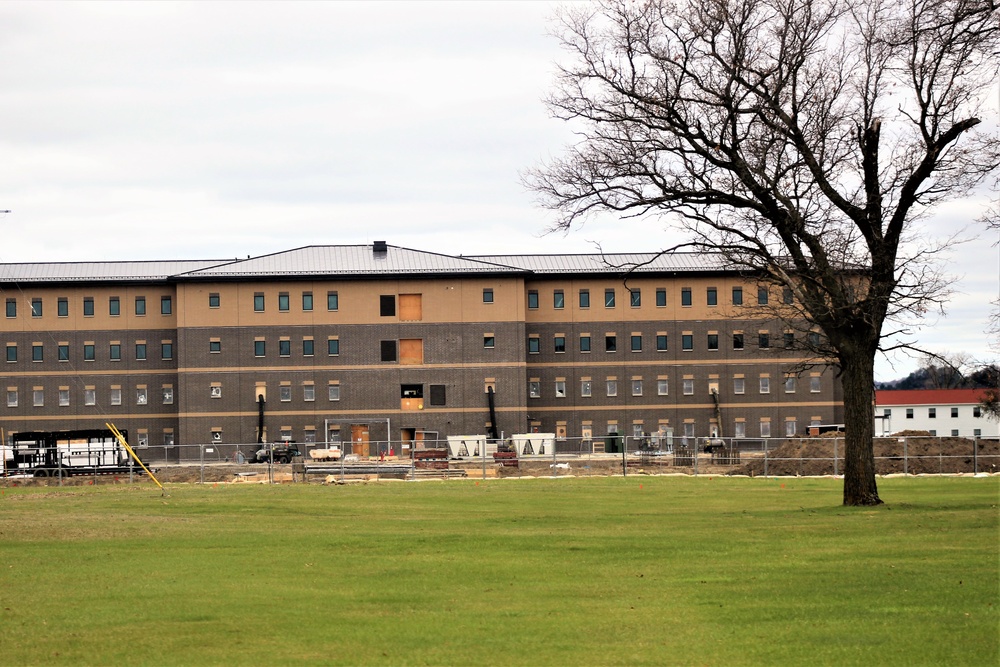 First Fort McCoy transient training barracks construction project surpasses 80 percent complete