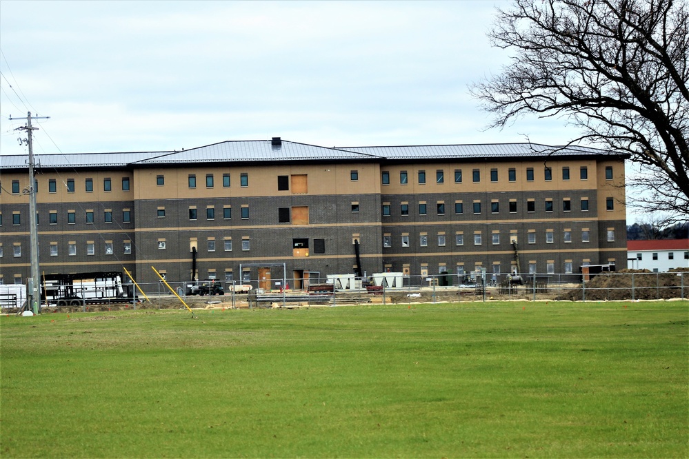 First Fort McCoy transient training barracks construction project surpasses 80 percent complete