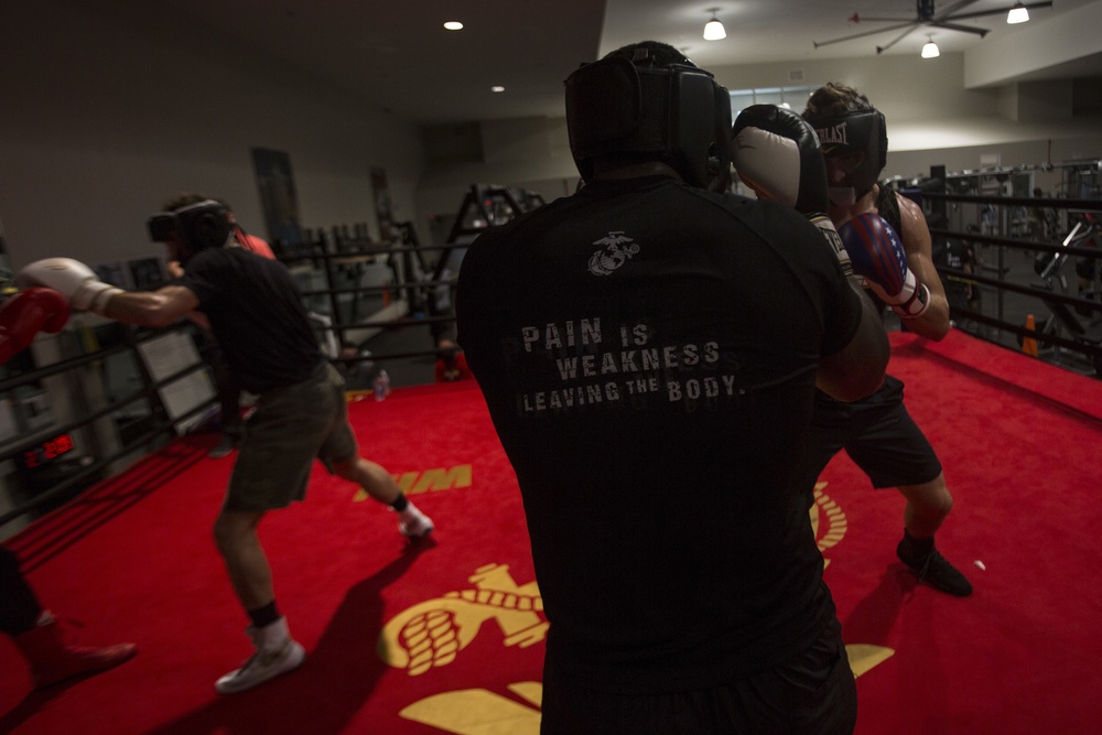 Rolling with the punches, II MEF Marines take on the MACE Boxing Program