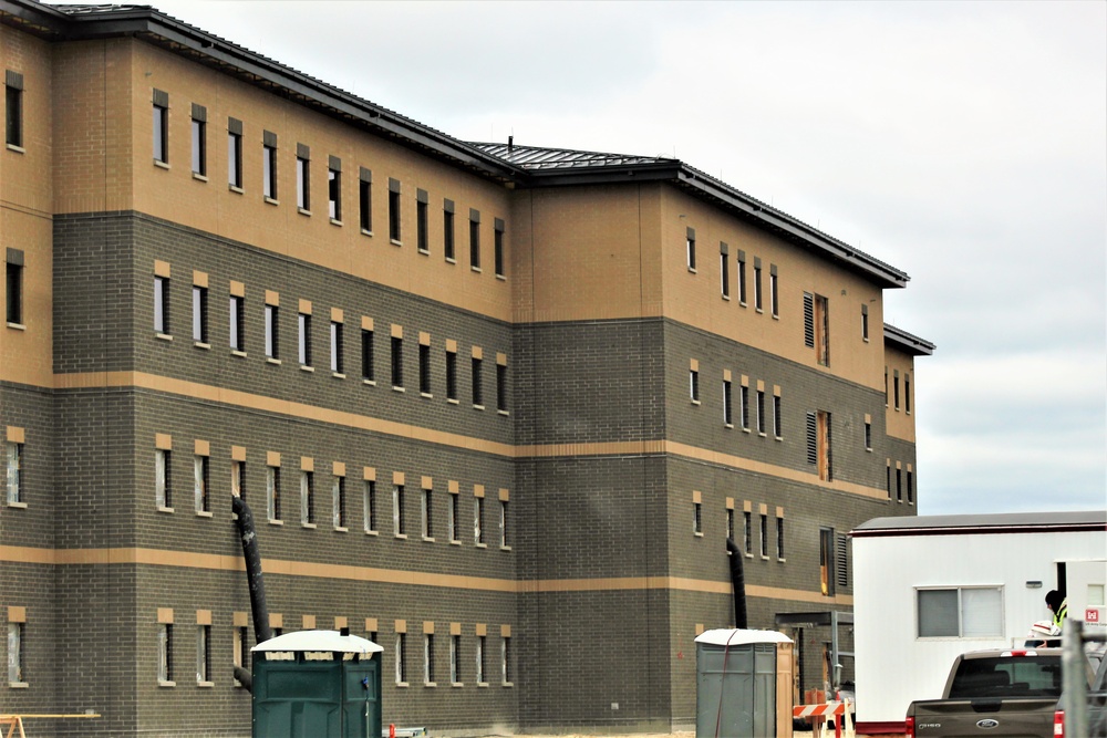 First Fort McCoy transient training barracks construction project surpasses 80 percent complete