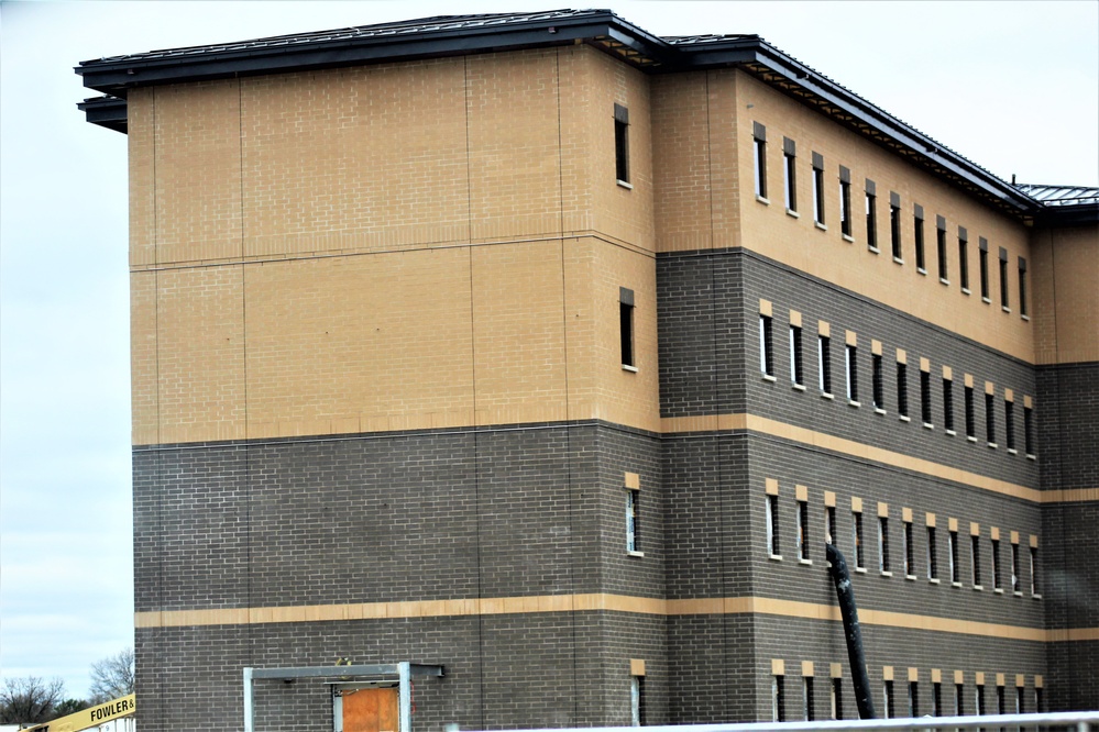 First Fort McCoy transient training barracks construction project surpasses 80 percent complete