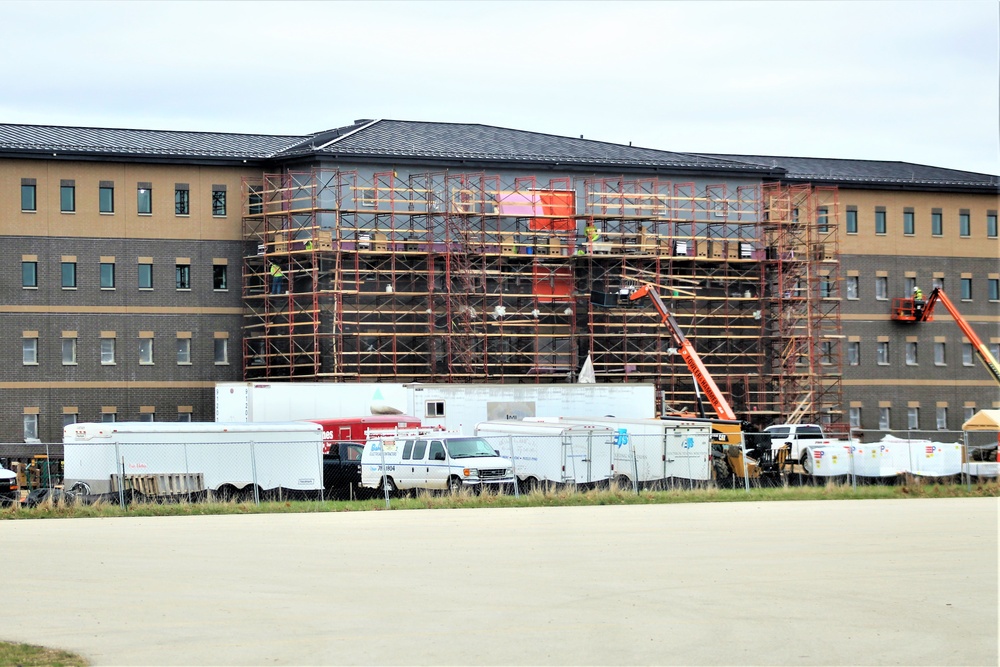 First Fort McCoy transient training barracks construction project surpasses 80 percent complete
