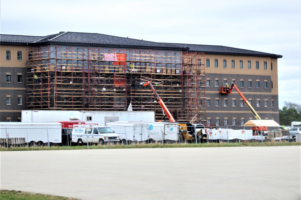 First Fort McCoy transient training barracks construction project surpasses 80 percent complete