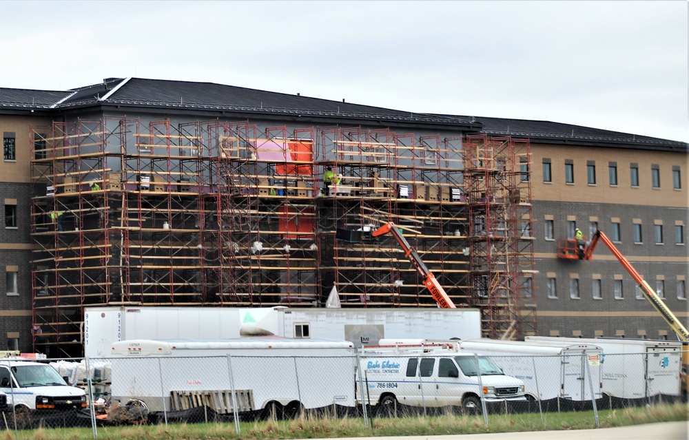 First Fort McCoy transient training barracks construction project surpasses 80 percent complete