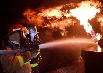 Student mariners learn to handle smoke, douse flames in darkness