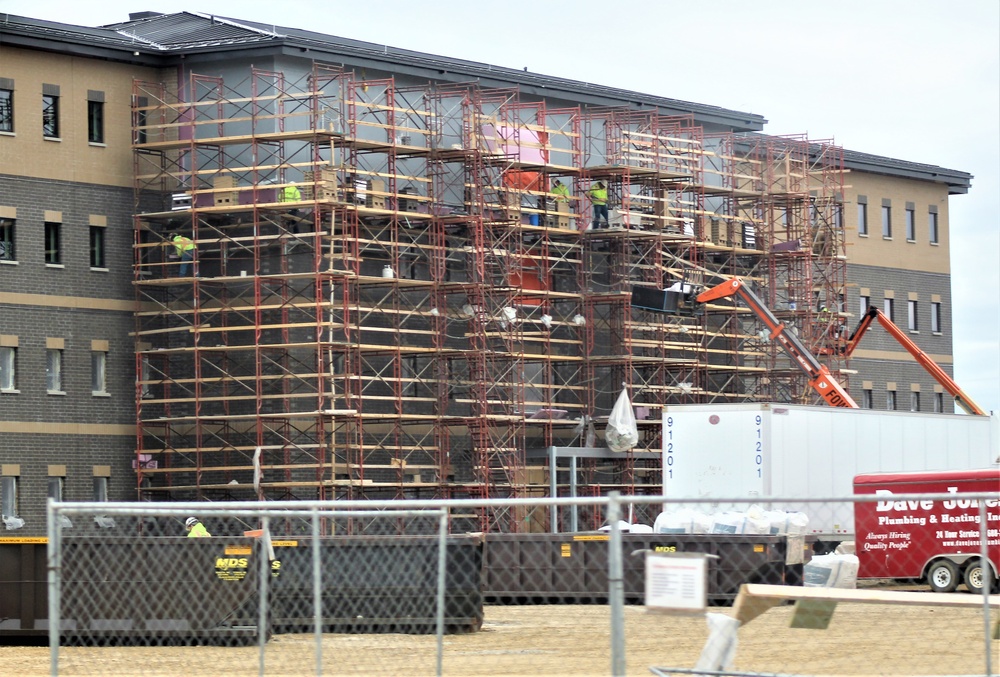 First Fort McCoy transient training barracks construction project surpasses 80 percent complete