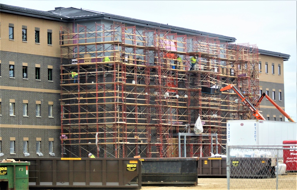 First Fort McCoy transient training barracks construction project surpasses 80 percent complete
