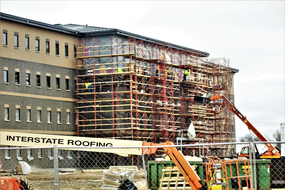 First Fort McCoy transient training barracks construction project surpasses 80 percent complete