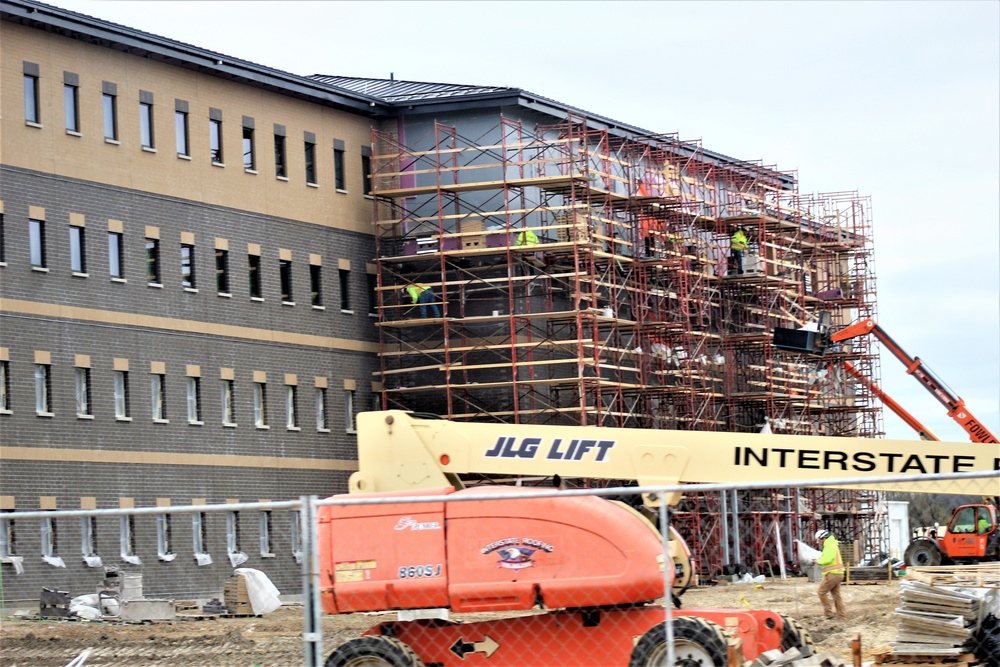 First Fort McCoy transient training barracks construction project surpasses 80 percent complete