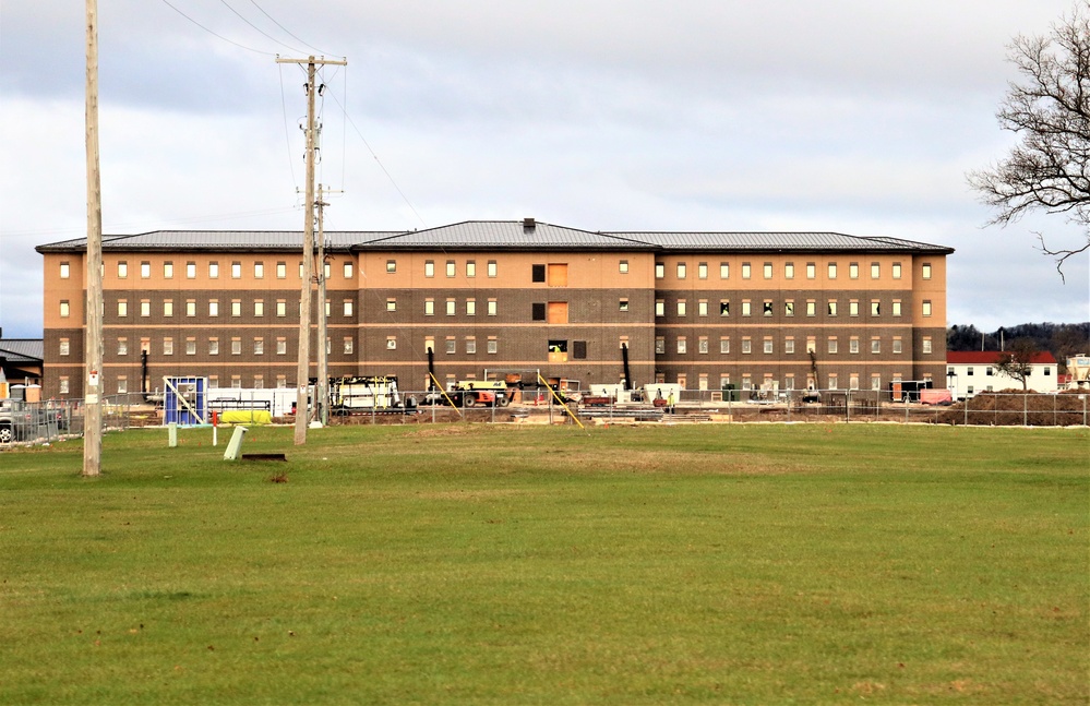 First Fort McCoy transient training barracks construction project surpasses 80 percent complete