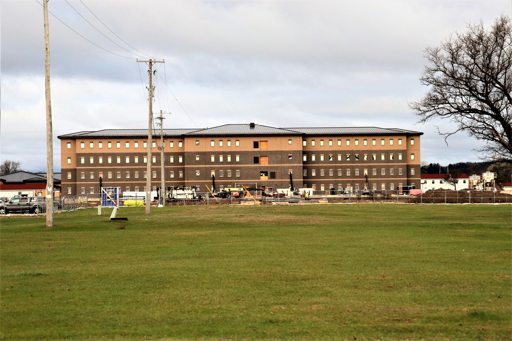 First Fort McCoy transient training barracks construction project surpasses 80 percent complete