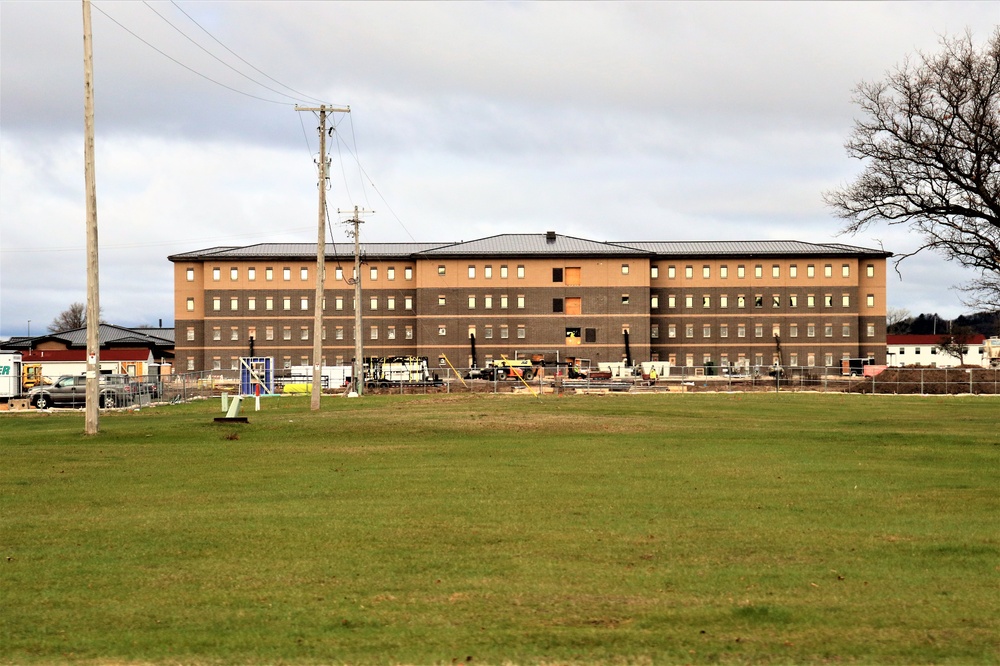 First Fort McCoy transient training barracks construction project surpasses 80 percent complete