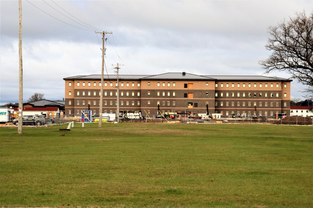 First Fort McCoy transient training barracks construction project surpasses 80 percent complete