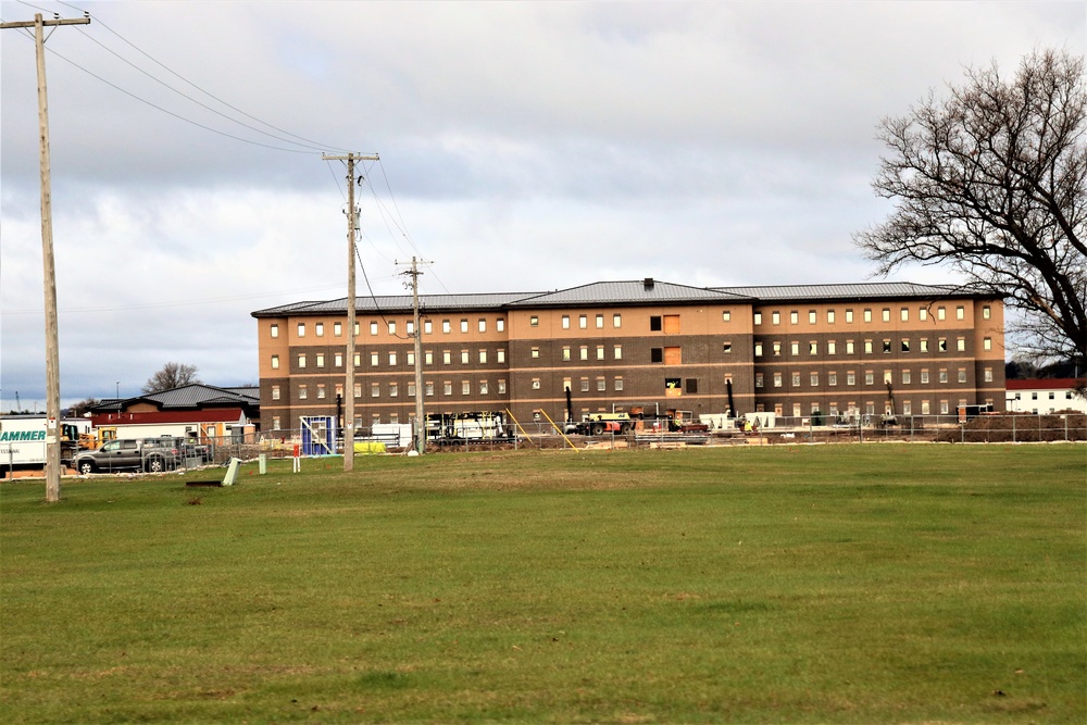 First Fort McCoy transient training barracks construction project surpasses 80 percent complete