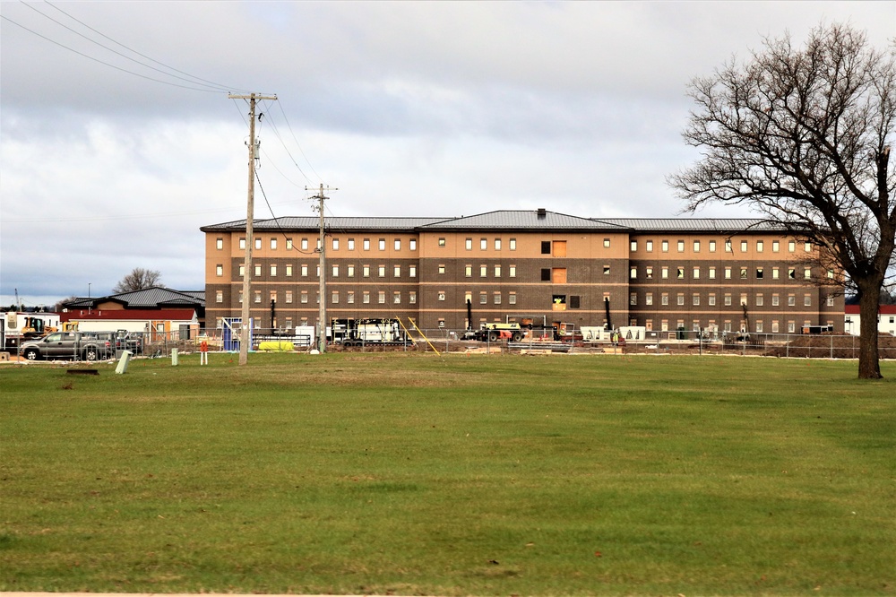 First Fort McCoy transient training barracks construction project surpasses 80 percent complete
