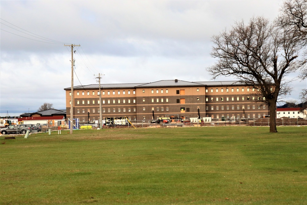 First Fort McCoy transient training barracks construction project surpasses 80 percent complete