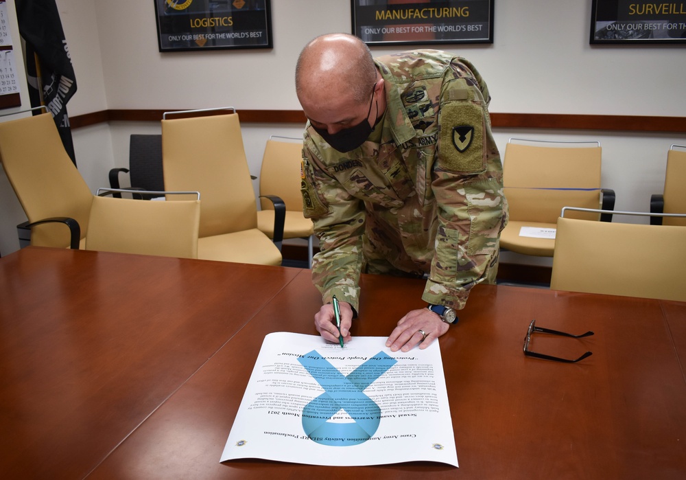 CAAA Commander Signs SAAPM Proclamation