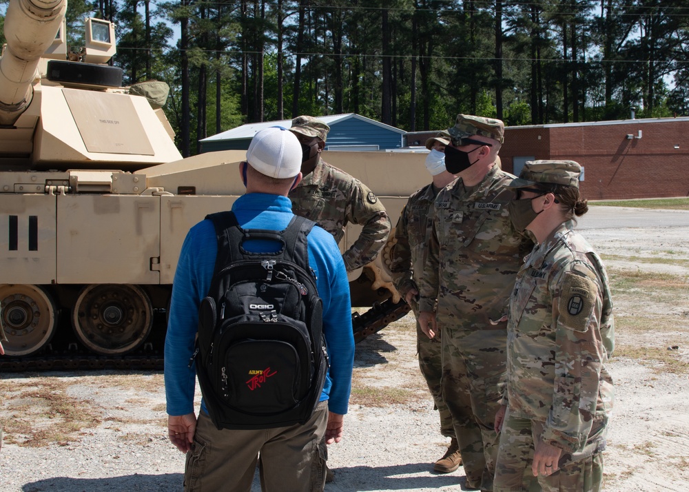 NCARNG M1A1 Tank on Display at WCHS