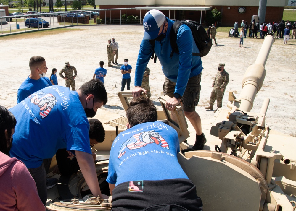 NCARNG M1A1 Tank on Display at WCHS