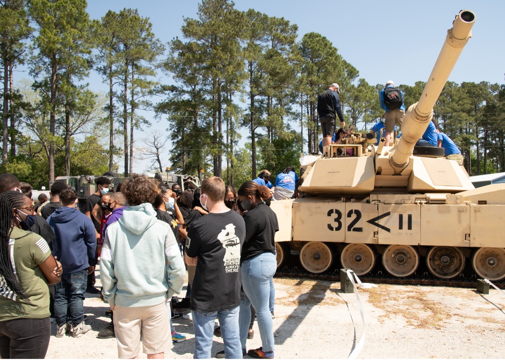 NCARNG M1A1 Tank on Display at WCHS