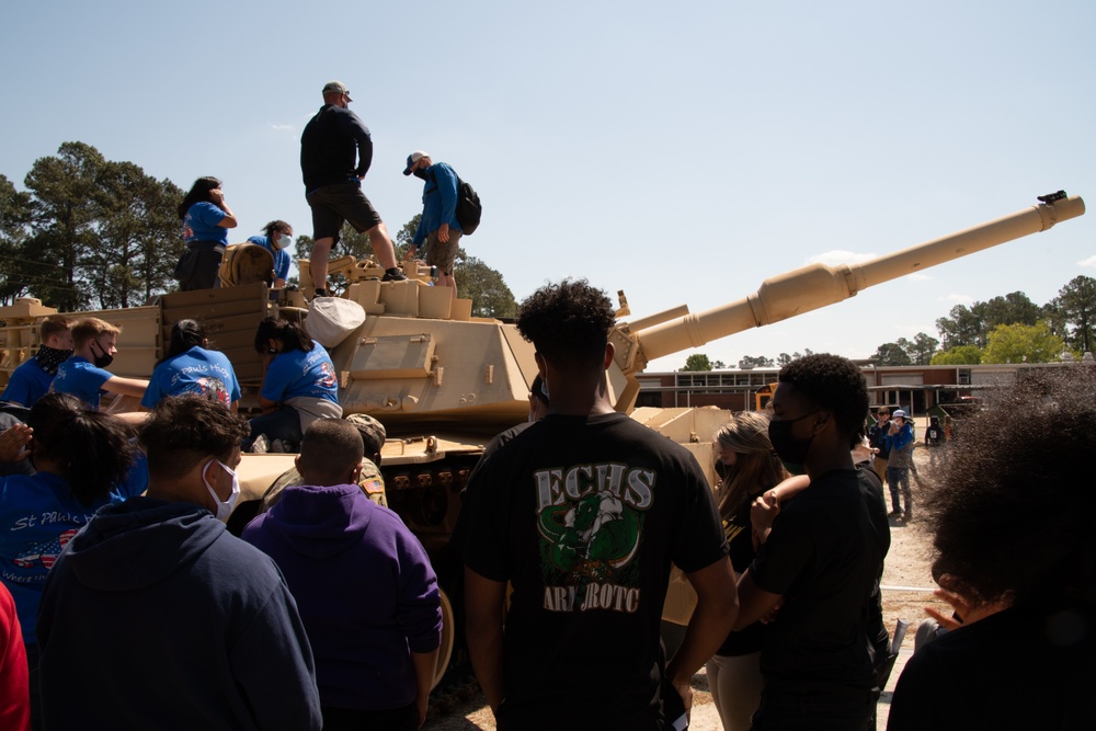 NCARNG M1A1 Tank on Display at WCHS