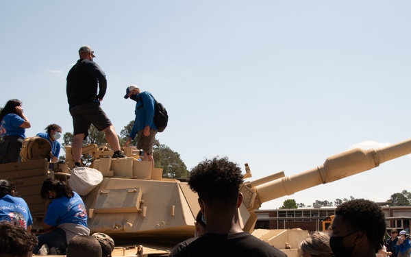 NCARNG M1A1 Tank on Display at WCHS