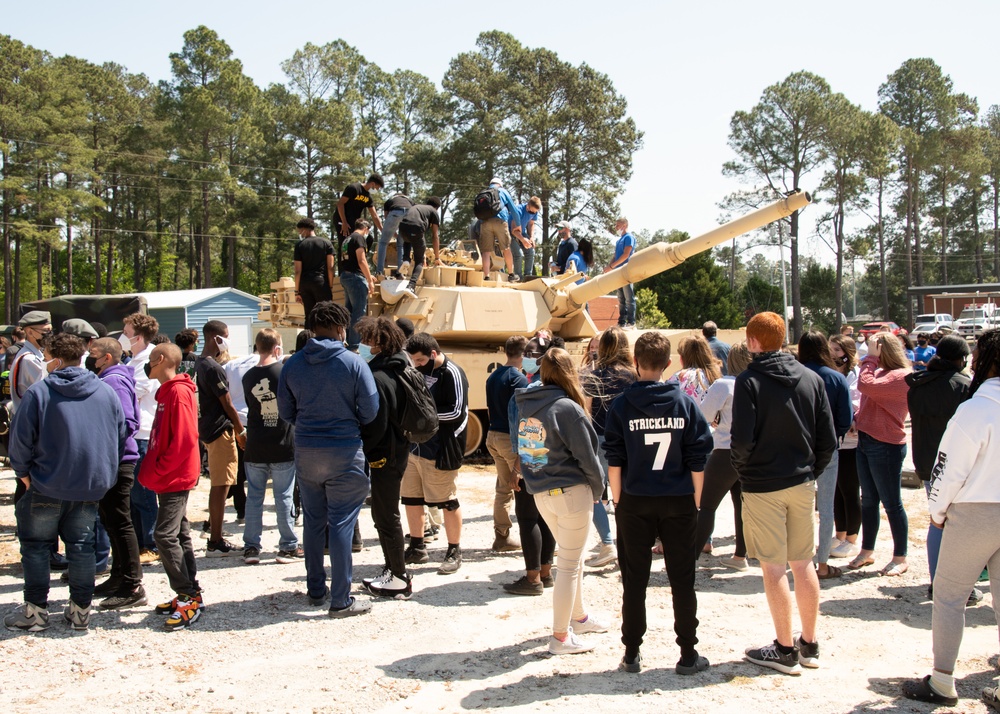 NCARNG M1A1 Tank on Display at WCHS