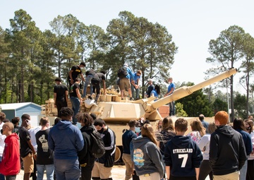 NCARNG M1A1 Tank on Display at WCHS