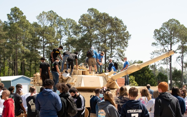 NCARNG M1A1 Tank on Display at WCHS