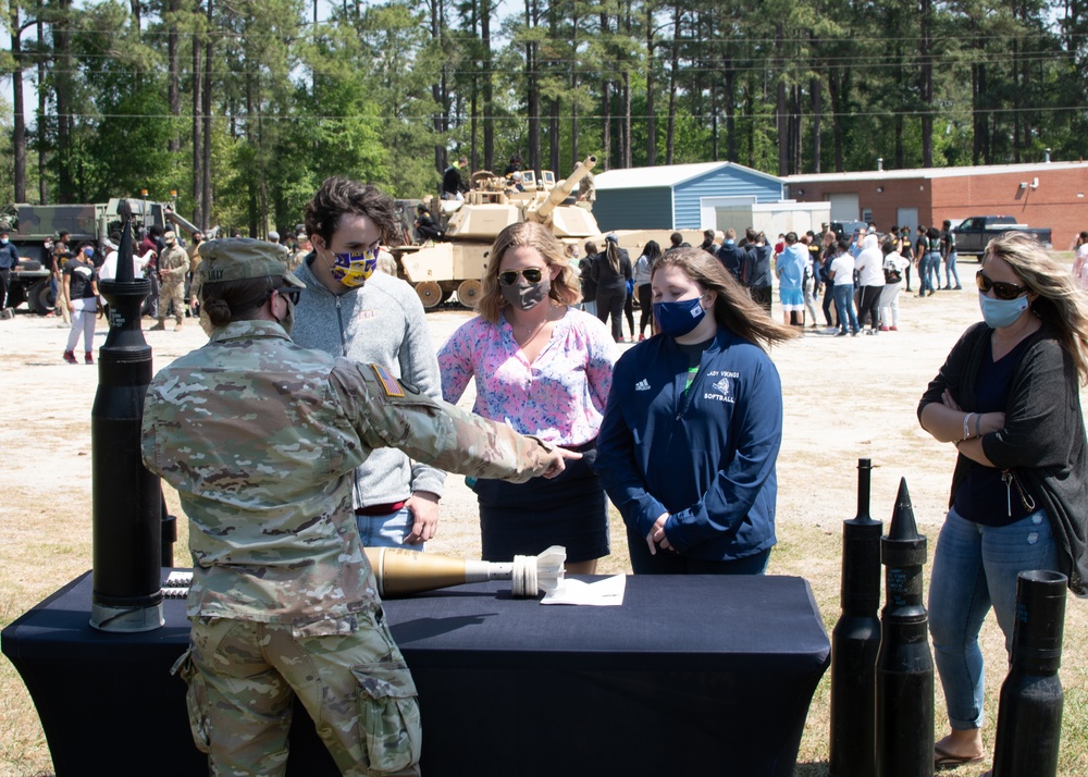 NCARNG M1A1 Tank on Display at WCHS