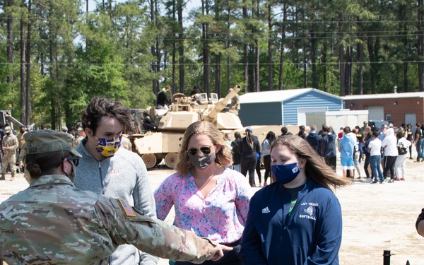 NCARNG M1A1 Tank on Display at WCHS