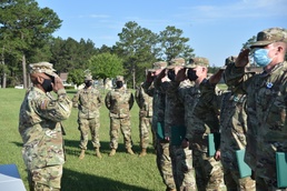 Brig. Gen. Joseph D'Costa salutes 412th TEC BWC winners