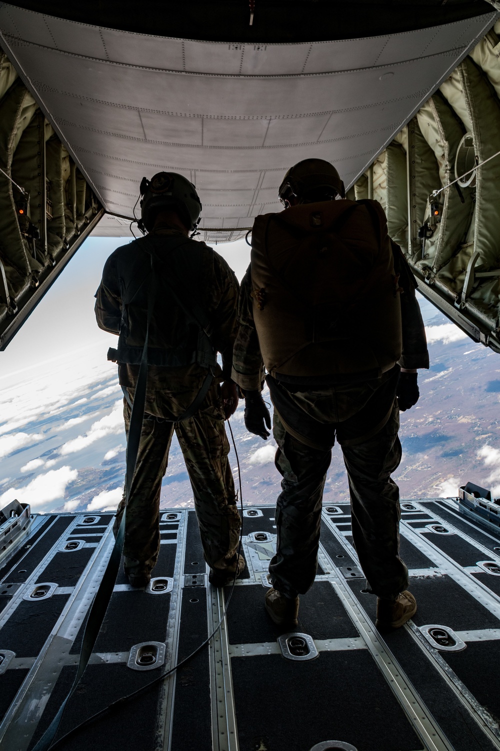 143d Airlift Wing supports HALO parachute operations