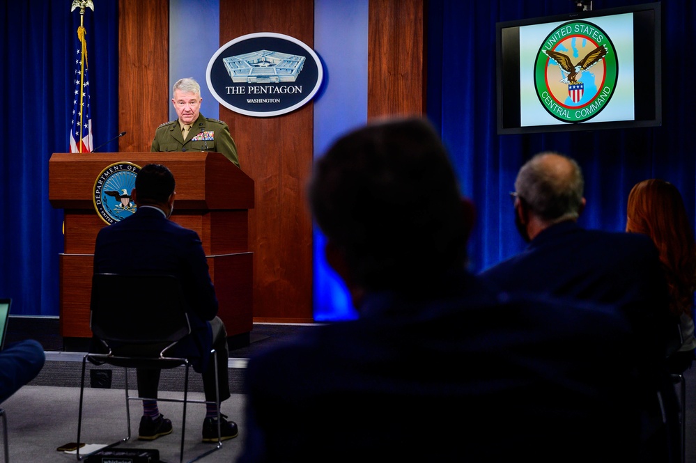 US Central Command holds press briefing