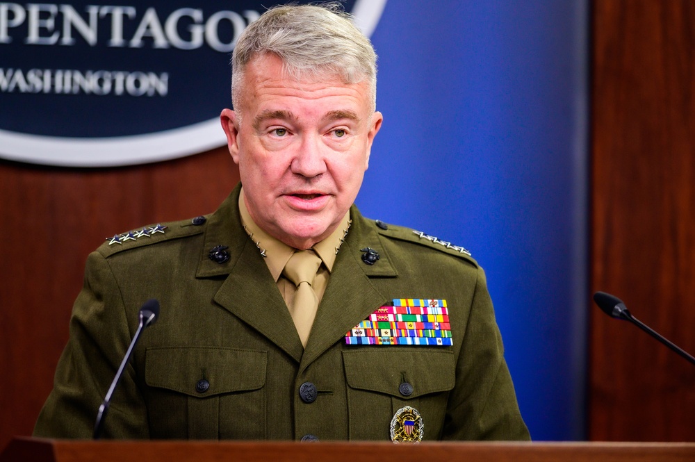 US Central Command holds press briefing