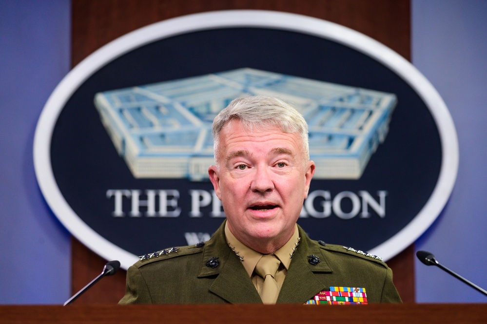 US Central Command holds press briefing