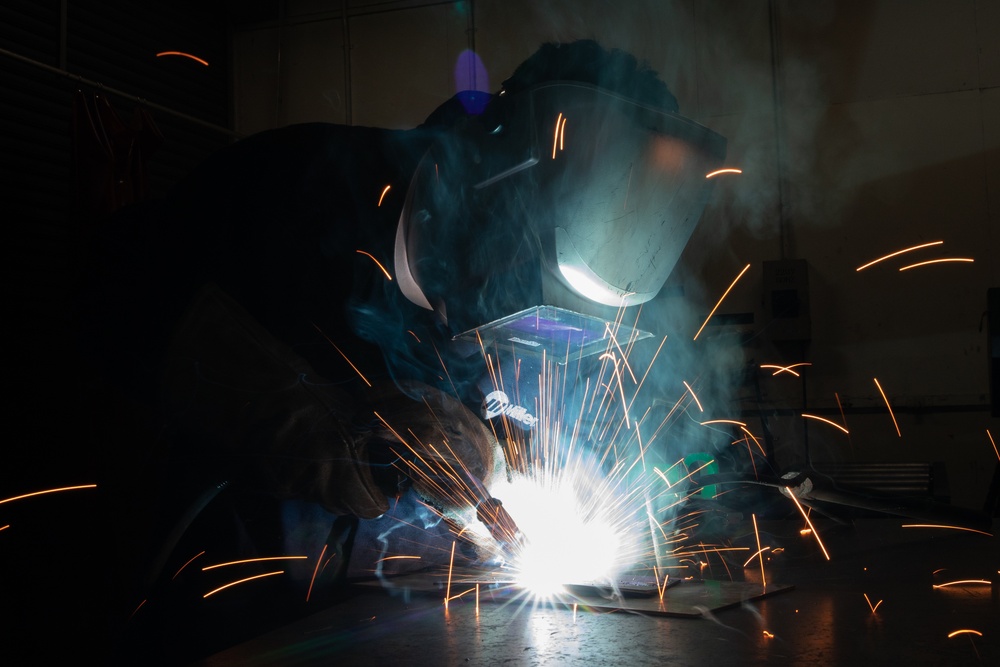 374th MXS metals techs make sparks flying